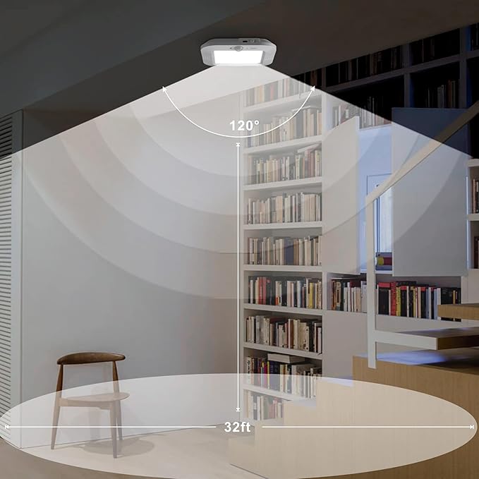 Rechargeable Motion Sensor Ceiling Light, 220LM 6000K Closet Light - Image 7