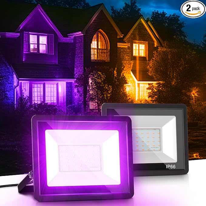 L LOHAS LED Purple Christmas Halloween Flood Light Outdoor,  by LLOHASLED
