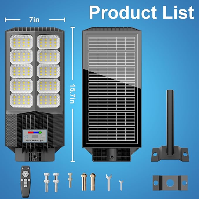 Solar Street Lights Outdoor Waterproof Dusk to Down - Image 7