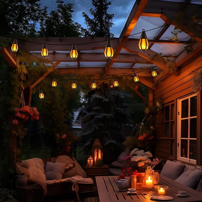 Solar String Lights for Outside, 44Ft Solar Patio Light - Image 8
