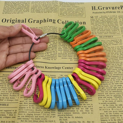 Mini Carabiner Clips with Metal Spring Wiregate Hook and Little Eye Hole - Image 4