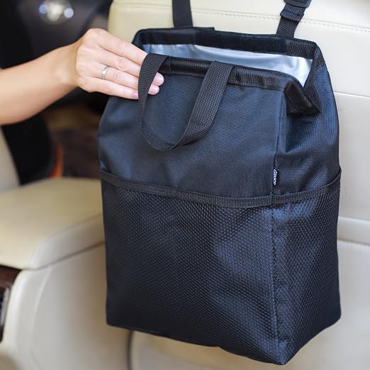 Ginsco New Leak-Proof Travel Car Trash Bag, 3.5 Gallons Large Capacity Hanging by Ginsco