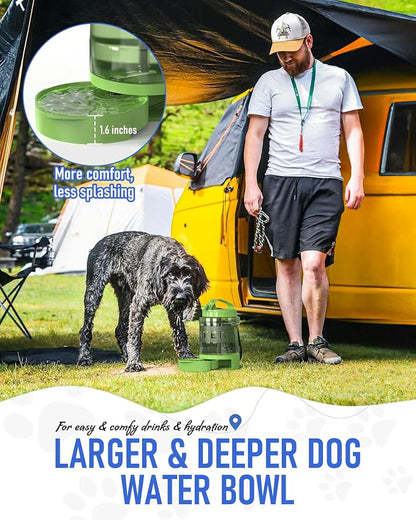 Portable Dog Travel Water Bottle, 77oz Large Portable Dog Water Bowl Dispenser - Image 5