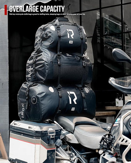 BORLENI Waterproof Motorcycle Dry Duffel Bag Luggage Tail Bag - Image 6