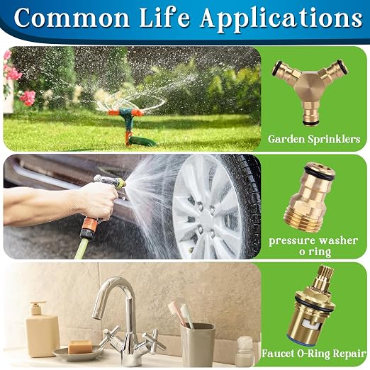 ZDBB 1075 Pcs 3-in-1 Spigot Repair Washers & Hose Gasket & Faucet O-Rings Kit - Image 3