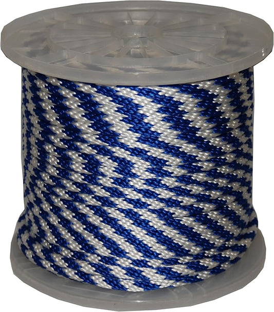 T.W. Evans Cordage Co. 98321 3/8" X 500' Blue and White Derby Rope by T.W+.+Evans+Cordage+Co.