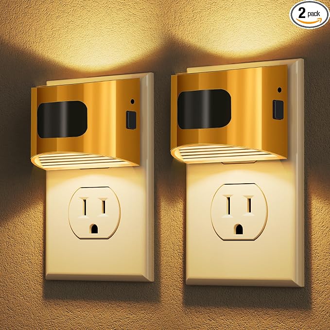 DORESshop LED Night Light, Night Lights Plug into Wall, 3 Mode Plug in Night by DORESshop