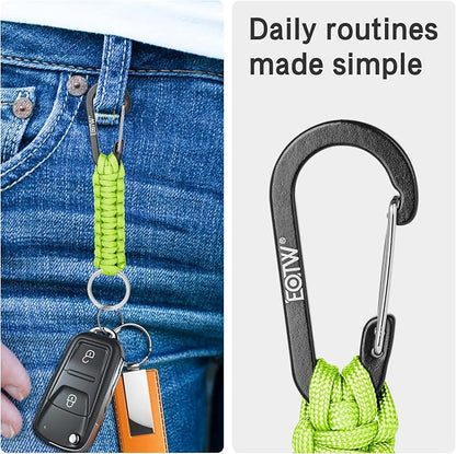EOTW Paracord Keychain for Men Women Paracord Carabiner Backpack Keychain - Image 3