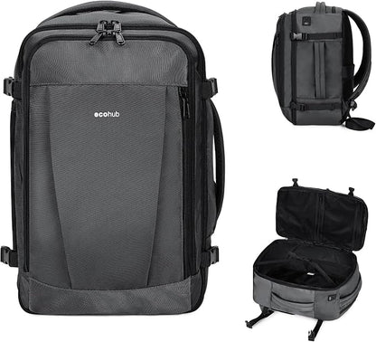 ECOHUB Travel Backpack 18x14x8 Spirit Airlines Personal Item Bag Carry On by ECOHUB