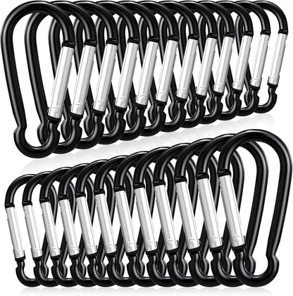 24 PCS Small Carabiner Clips, Spring Snap, Keychains Hooks, Backpacking by YSJNUS