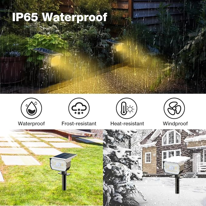 nipify Solar 1 Pack Spot Lights Outdoor Motion Sensor - Image 5