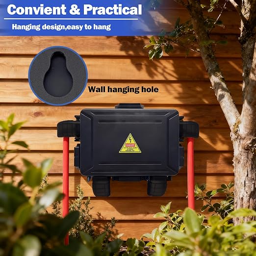 Small Outdoor Electrical Box, Waterproof Extension Cord Cover Weatherproof - Image 6