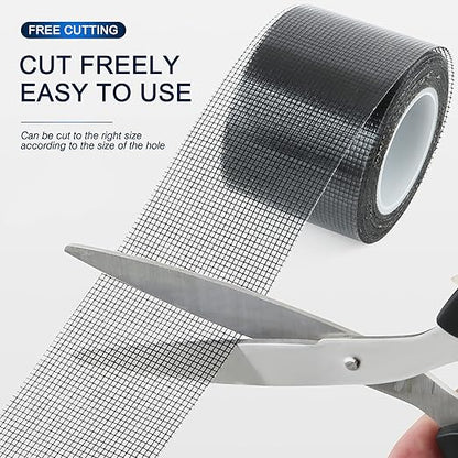 SANKEMU Window Screen Repair Kit 2 in X 16.5FT 3-Layer Strong Adhesive & - Image 5