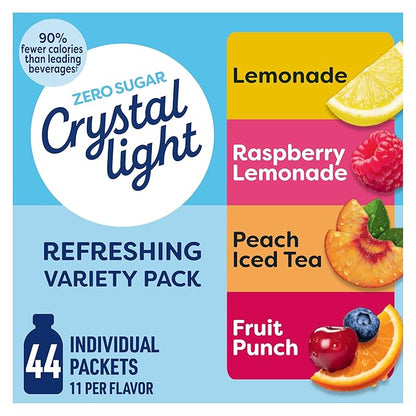 Crystal Light Refreshing Drink Mix Variety Pack, 44 Packets, by CrystalLight