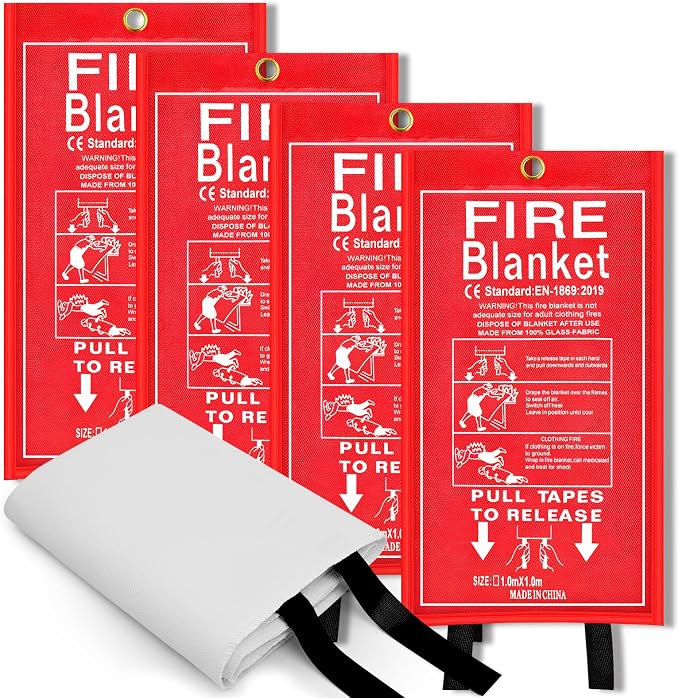 FJNATINH Fire Blankets Emergency by HOMEKITCHENTOOL