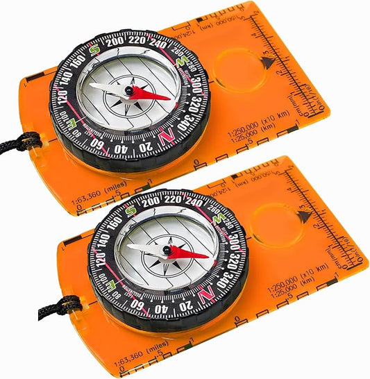 Trekker's Compass Crew Orienteering Compass, Magnetic Navigation Set by Unknown