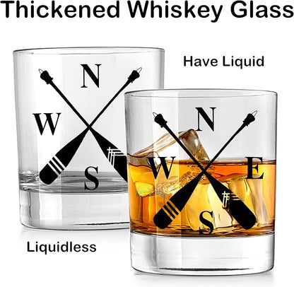 Nogrit Lake House Decor Whiskey Glasses 10 Oz, Beach Wine Old Fashioned Rocks - Image 5