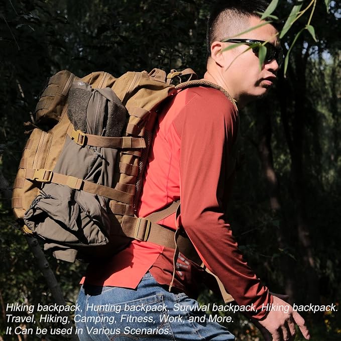 45L Tactical Backpack for Men Women, Military Assault Pack - Image 5