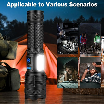 KINGCAESAR 3 Pack Rechargeable Flashlights 90, 000 High Lumen, Ultra Bright LED - Image 7