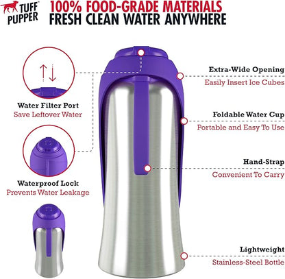 PupFlask Large Dog Water Bottle | 27 or 40 OZ Stainless Steel | Convenient Dog - Image 5