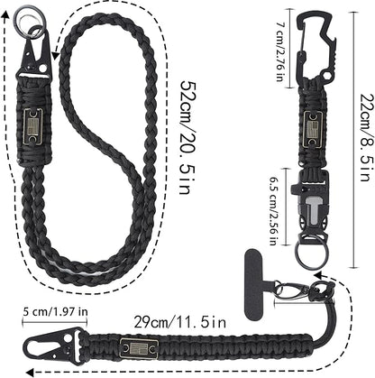 Heavy Duty Braided Paracord Lanyard - Image 2