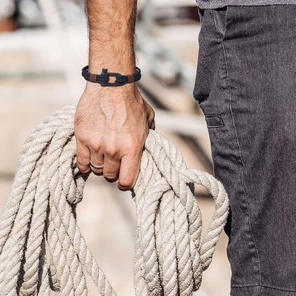 COOLSTEELANDBEYOND Men Women Steel Screw Anchor Shackle Nautical Sailor Rope - Image 2
