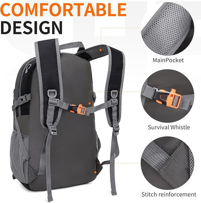 40L Hiking Backpack Lightweight Daypack Waterproof Travel Camping Backpack - Image 4
