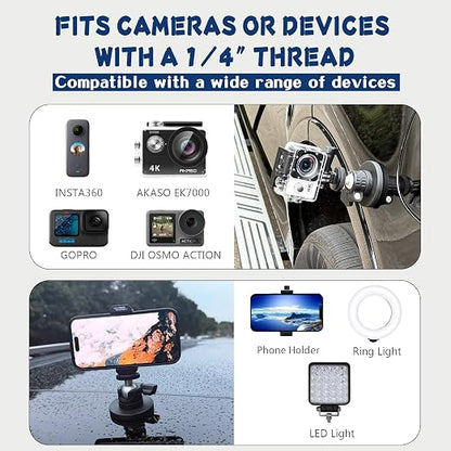 ULIBERMAGNET Black Magnetic Camera Mount, Strong Magnetic Mount - Image 3