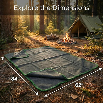 Wool Camping Blanket - Image 3