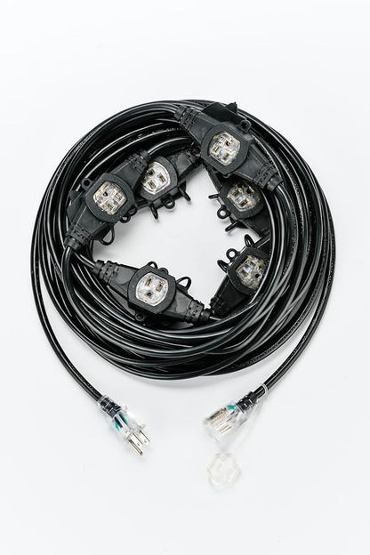 50FT 14 Gauge Heavy Duty Multi-Outlet Outdoor Extension Cord, 7 Evenly Spaced - Image 8