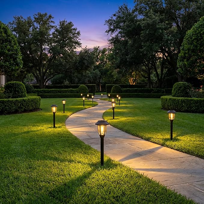 Solar Pathway Lights Outdoor 8 Pack, Warm White Solar Path Lights, Waterproof - Image 7