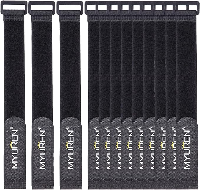 1"x 24"-12 Pack Reusable Fastening Cable Straps by MYUREN
