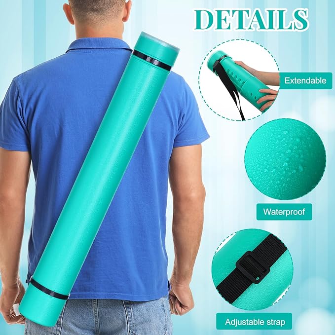 Ireer 6 Pcs Expandable Poster Tube - Image 2