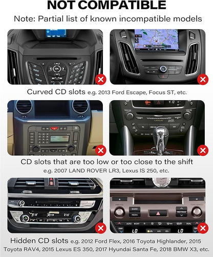 1Zero CD Slot Mount for CarPlay Screen, 360° Rotation Tool-Free Installation - Image 7