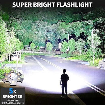 taoquwe Rechargeable LED Flashlights High Lumens, 000 Lumen Super Bright - Image 2