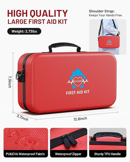 500 Pcs First Aid Kit for Travel/Camping/Businesses/Home/Car, Waterproof - Image 3