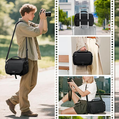 RAINSMORE Camera Bag, Small DSLR/SLR/Mirrorless Camera Sling Bag Waterproof - Image 7