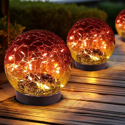 JKIMK Solar Globe Lights Outdoor Waterproof-Solar Balls by JKIMK