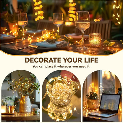 HXWEIYE Rechargeable Fairy Lights Battery Operated, DIY Timer & 8 Modes - Image 9