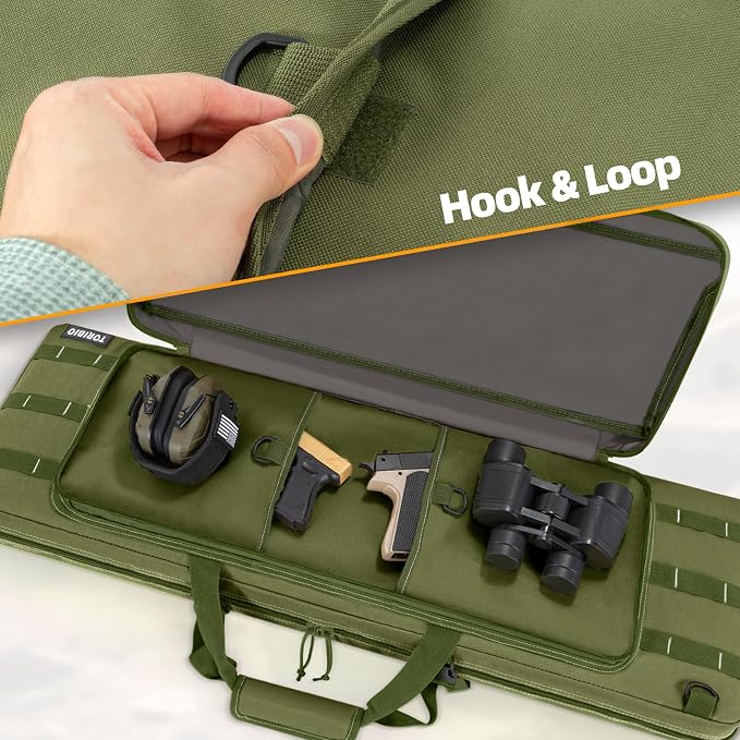 TORIBIO Double Rifle Case Soft Bag 32" 34" 36" 42" 46" 48'' 51“ 55” Gun Case - Image 4
