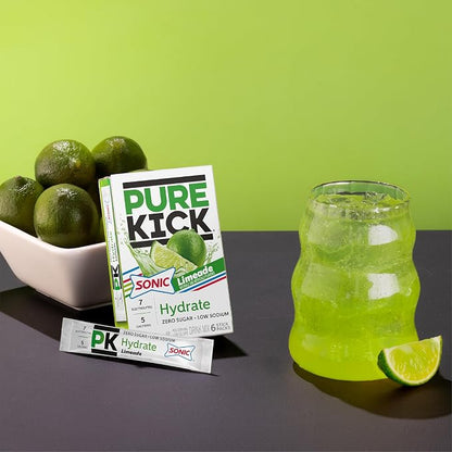 PURE KICK Hydration Singles to Go Drink Mix, Sonic Limeade, Includes 12 Boxes - Image 5