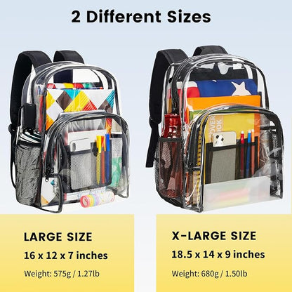 Vorspack Clear Backpack Heavy Duty PVC Transparent Backpack - Image 2