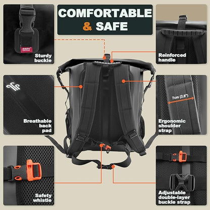 OSAH DRYPAK Waterproof Backpack Dry Bag 25L/35L/55L/85L – Heavy Duty Roll-Top - Image 4
