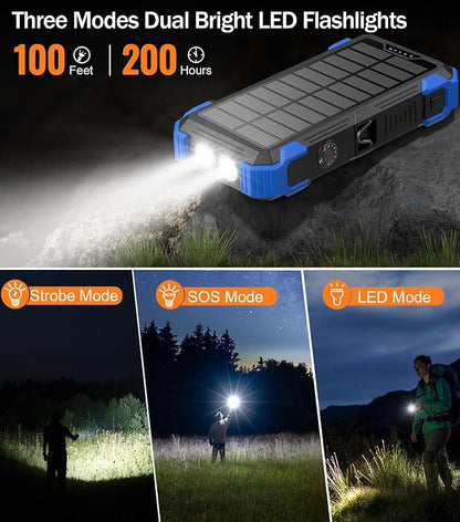 Sudrov Solar Charger Power Bank, 42800mAh Wireless Portable Charger - Image 5