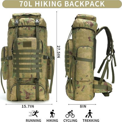 Hiking Backpack for Men 70L/100L Camping Backpack Military Rucksack Molle 3 - Image 2