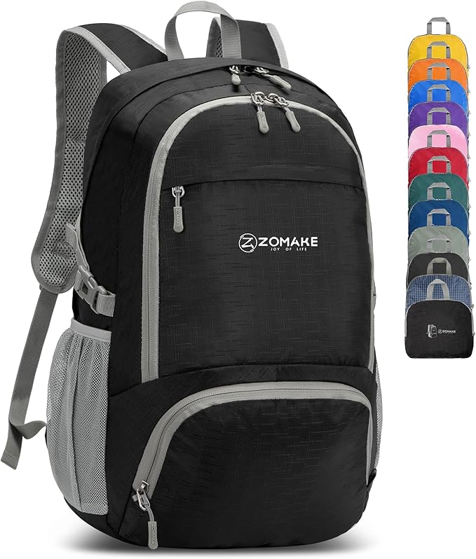 ZOMAKE Lightweight Packable Backpack 30L, Foldable Hiking Backpacks Water by ZOMAKE