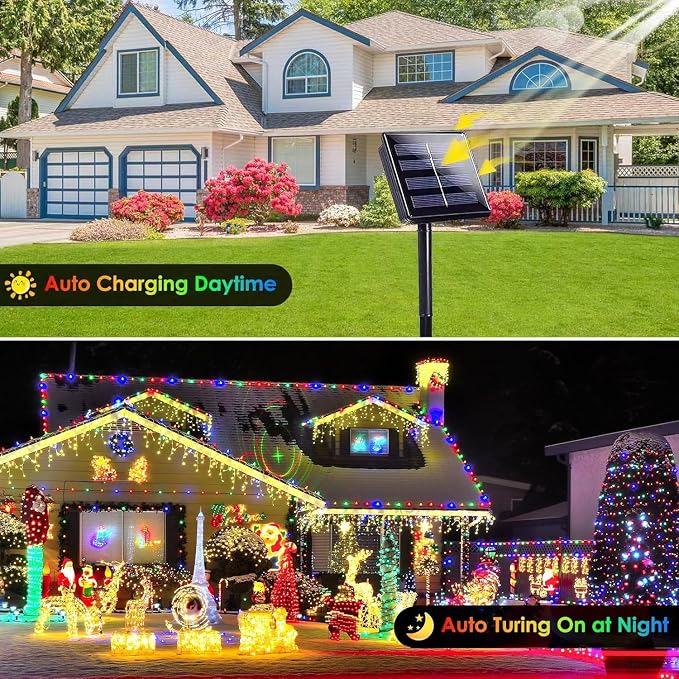 Extra-Long 144FT Solar String Lights - Image 4