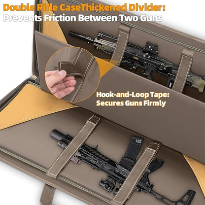 TORIBIO Double Rifle Case Soft Bag 32" 34" 36" 42" 46" 48'' 51“ 55” Gun Case - Image 3