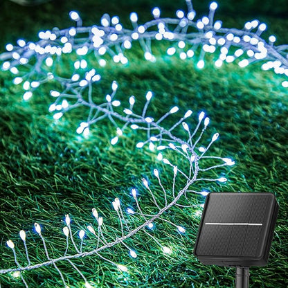 Brightown Solar Lights for Outside, 9.8Ft 120 LED Solar String Lights Outdoor by Brightown