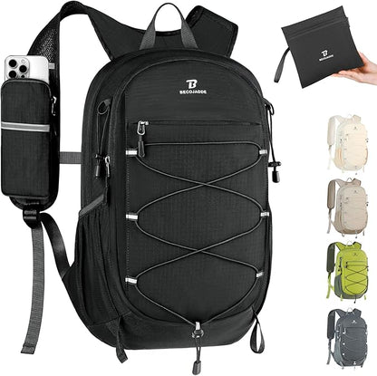 BECOJADDE Hiking Backpack 15L Small Backpack Packable Day pack Water Resistant by BECOJADDE